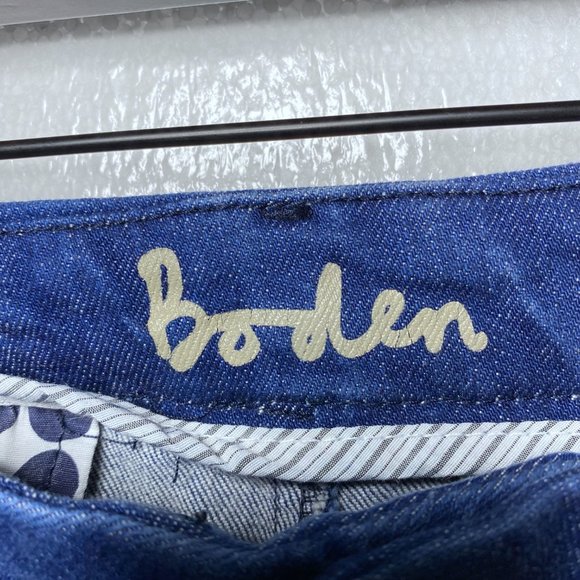 Boden Women's Size 6 R UK 10 R Dark Wash Baggy Wide Leg Jeans Denim Pockets - Picture 2 of 9